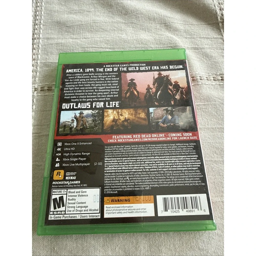 Red Dead Redemption 2 Xbox One Game Tested